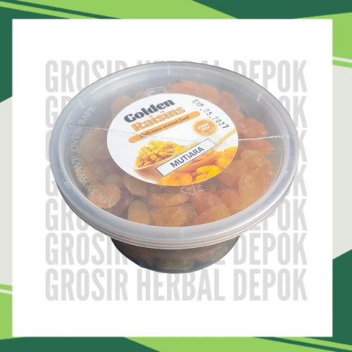 

GOLDEN RAISINS MUTIARA 200 gr - Camilan Sehat & Lezat untuk Segala Kesempatan - kismis mutiara