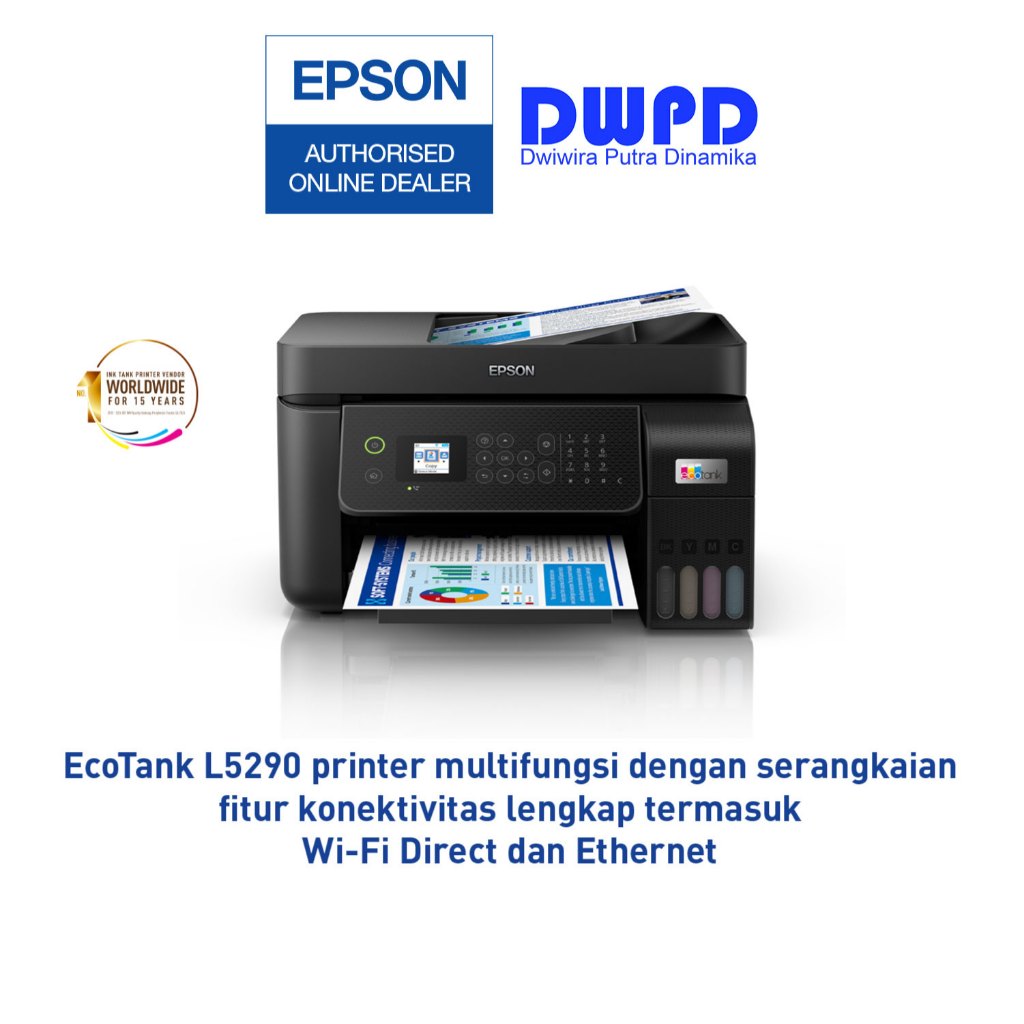 EPSON PRINTER L5290 F4 PRINT SCAN COPY FAX WITH ADF