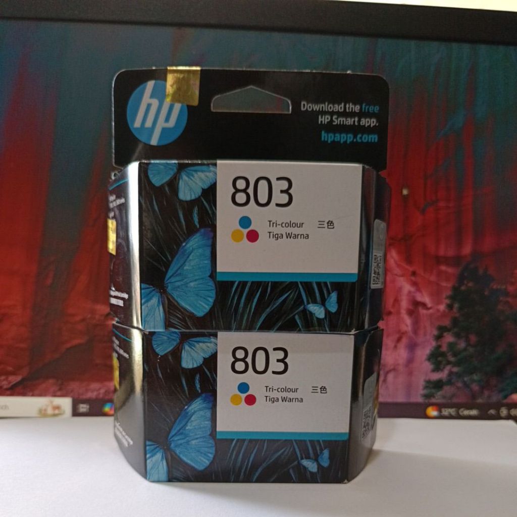 tinta hp 803 colour .FOR Printer : HP DESKJET 1111, 1112, 2131, 2132
