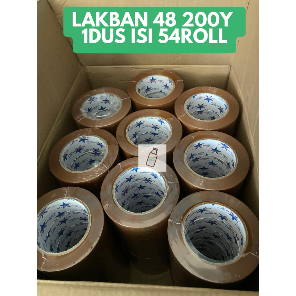 

LAKBAN 48 200yard 1 dus 54 roll Surabaya