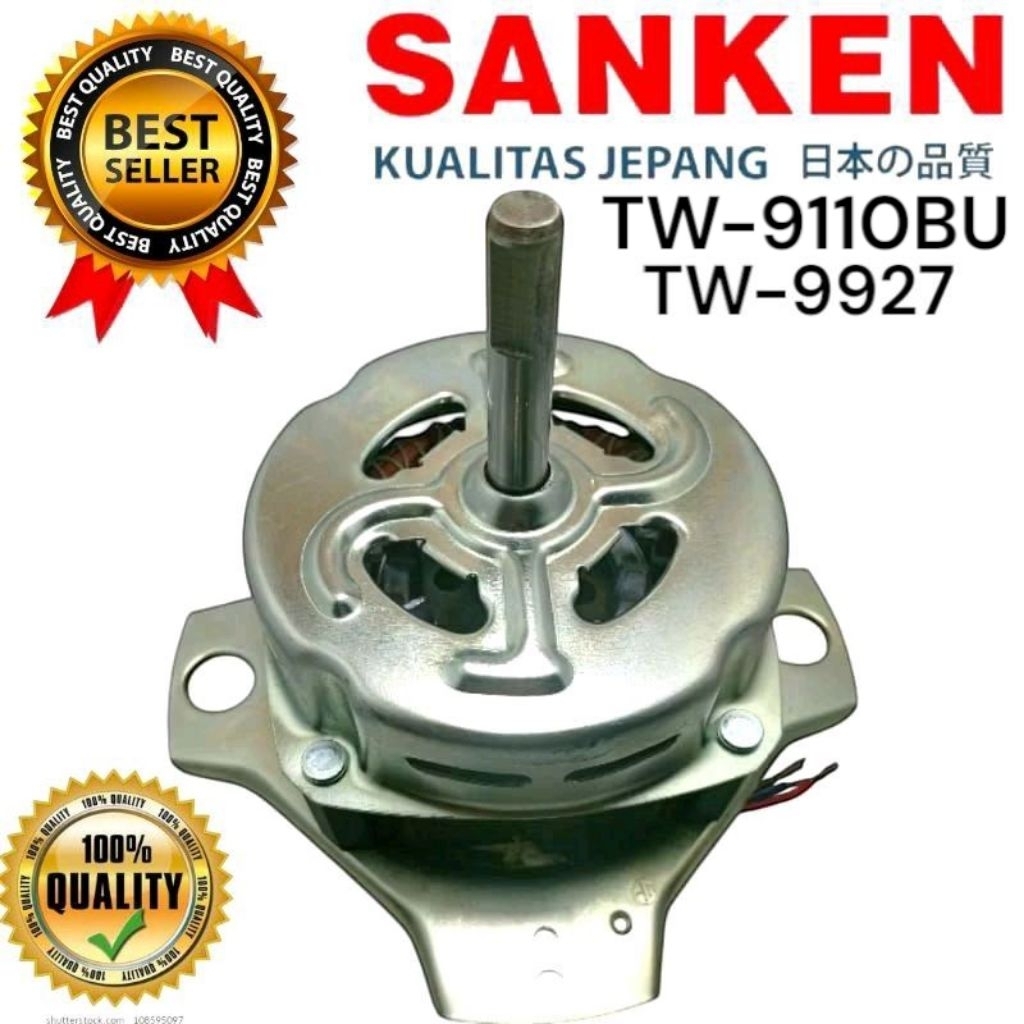 DINAMO WASH SANKEN TW-9110BU TW-9927 PENCUCI MESIN CUCI SANKEN 2 TABUNG