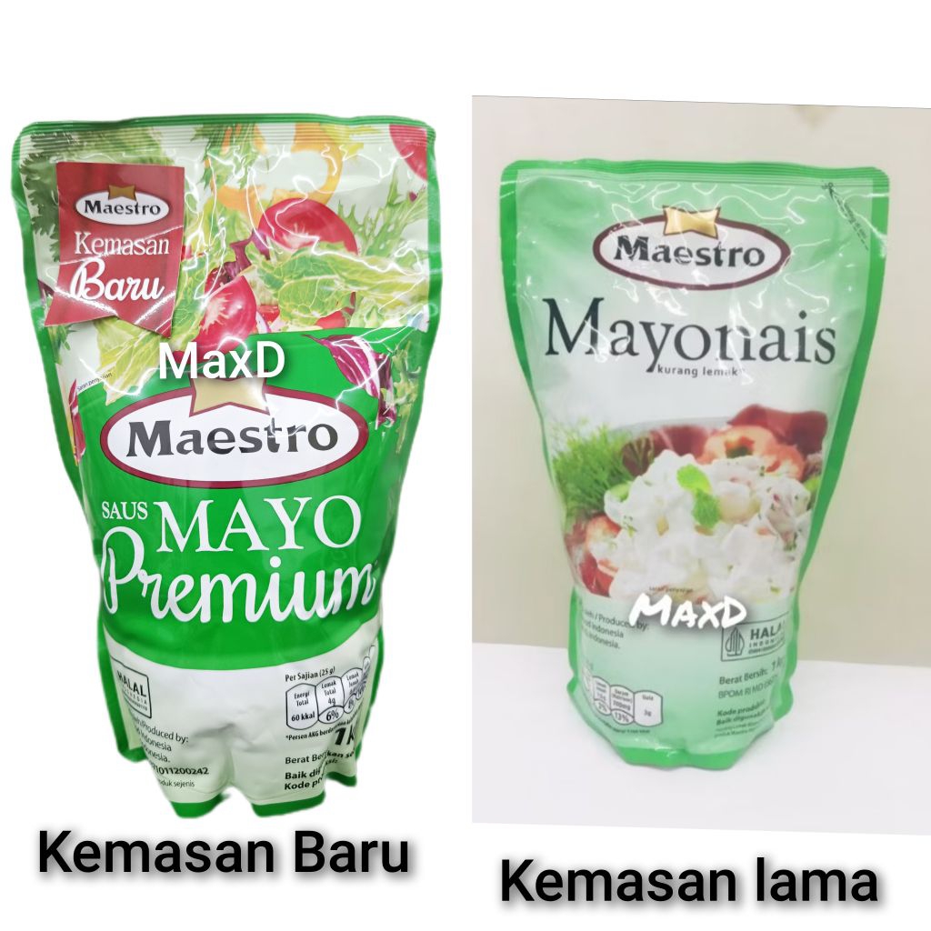 

Maestro Saus Mayo / Mayonais Premium 1Kg 1 Pcs