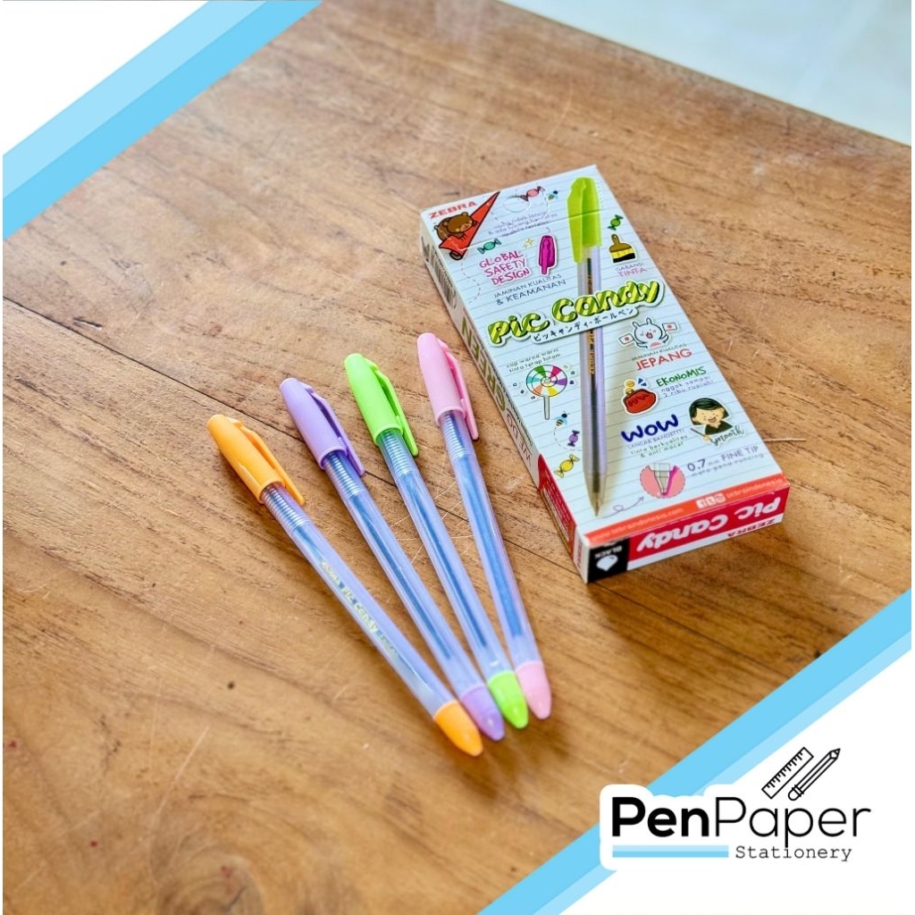 

Ballpoint ZEBRA Pic Candy Hitam 0.7 Bolpoin Bolpen Pulpen