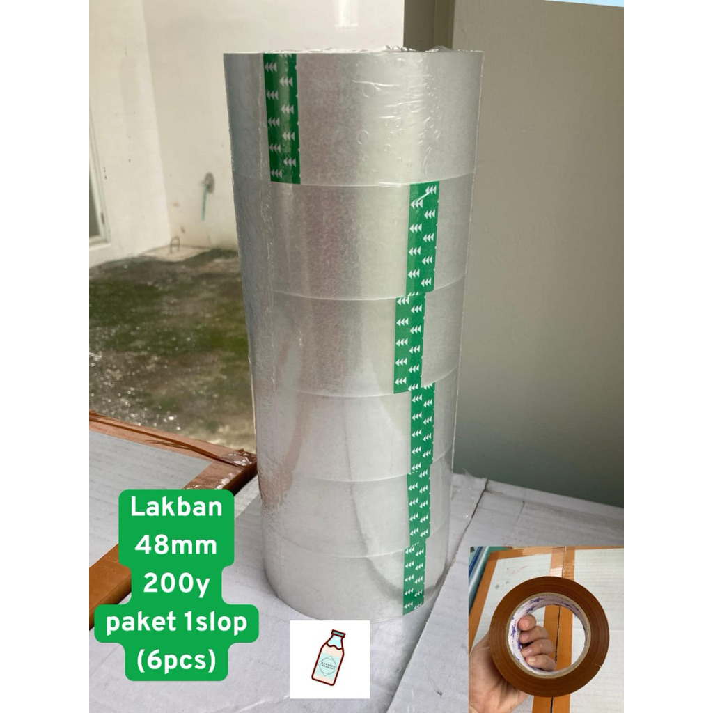 

LAKBAN Jumbo 48 200 yard paket 1 slop (6 Pcs)