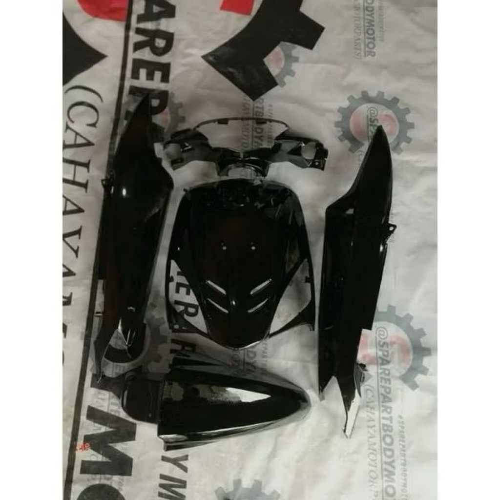 Cover Body halus bodi Halus Mio Sporty mio lama 2005 2006 2007  Hitam merah