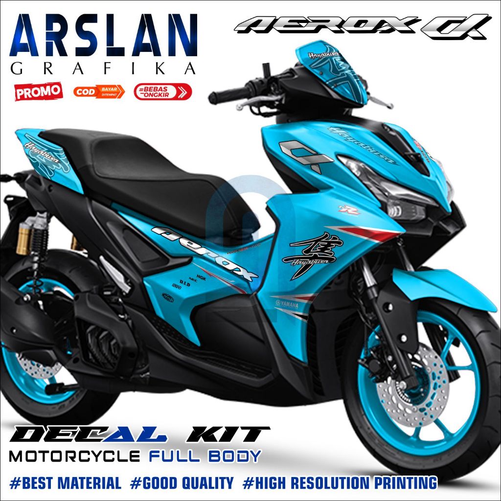 (COD) Decal Aerox Alpha Full Body Variasi / Desain Polos