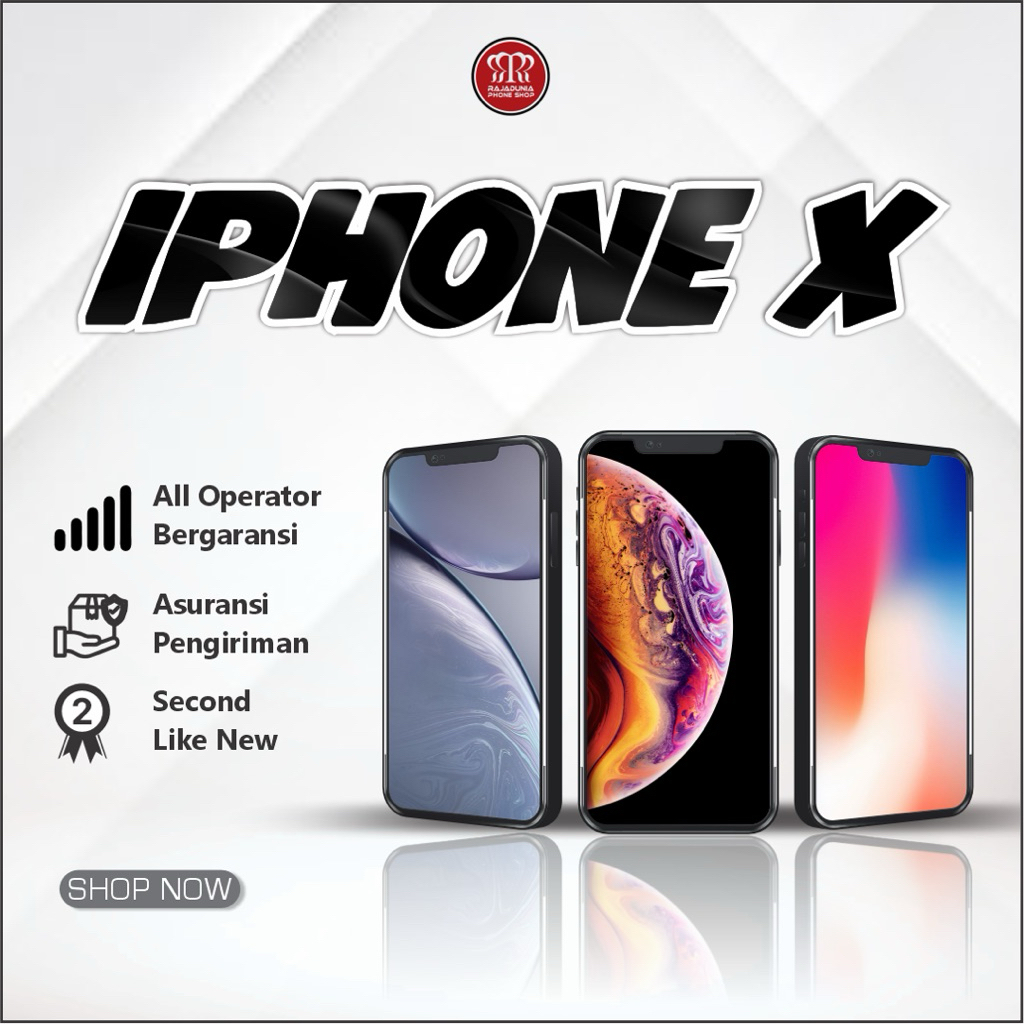 IPHONE X 64GB DAN 256GB ORIGINAL SECOND LIKE NEW