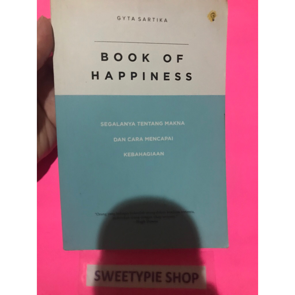 [Original] Buku Self Improvement : Book of Happiness - Gyta Sartika (Preloved/Bekas)