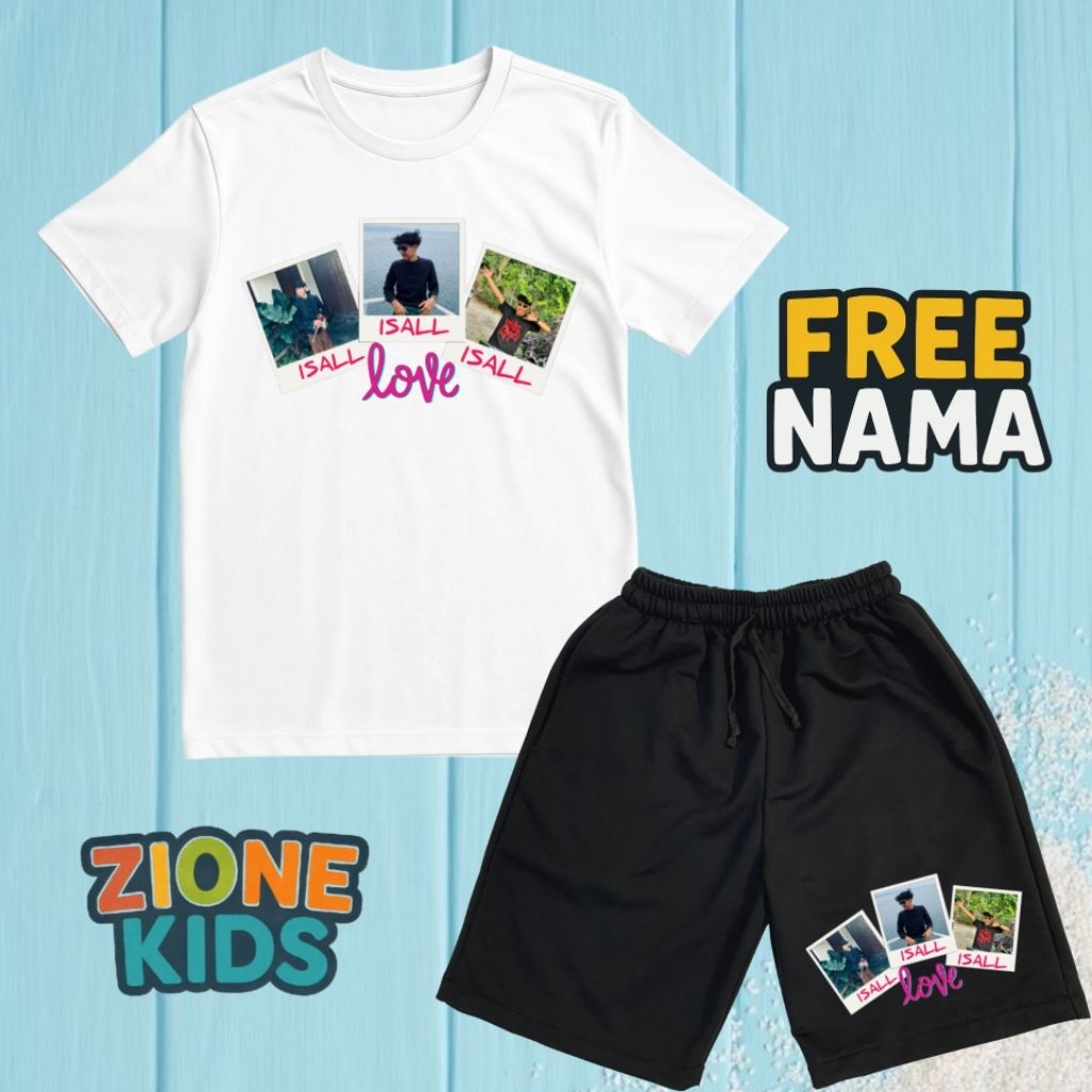 Terbaru Stelan Broadshorts Baju Anak Kaos Anak Isall Faisal GWSM Garuda Wisnu Satria Muda