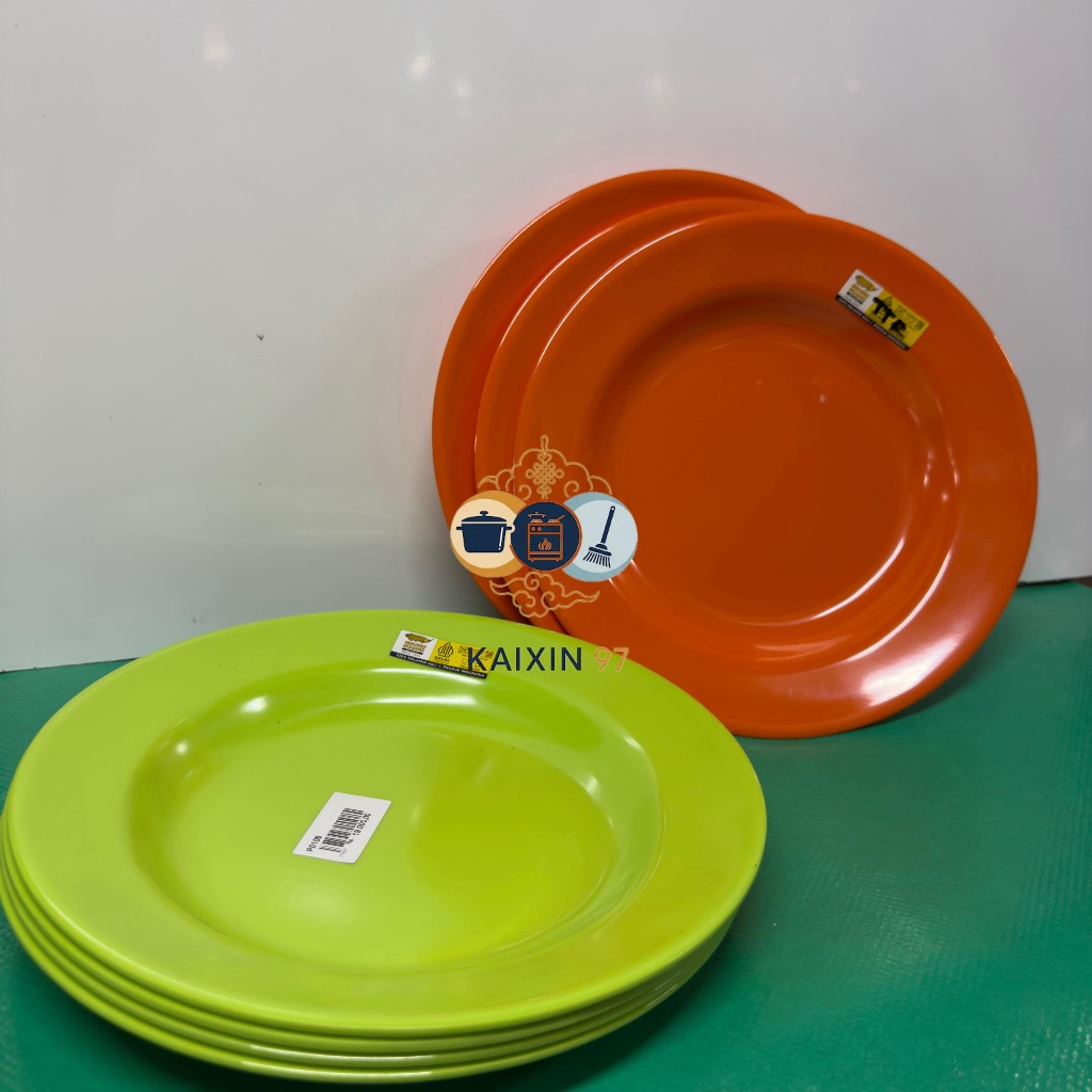 KaiXin - PIRING MELAMIN 9 INCH - MELAMIN GOLDEN DRAGON - P0109