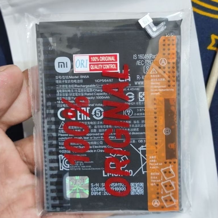 Baterai Poco M3 Pro 5G BN5A ORI 100%✓ Batre Poco M5 Pro 5G Original