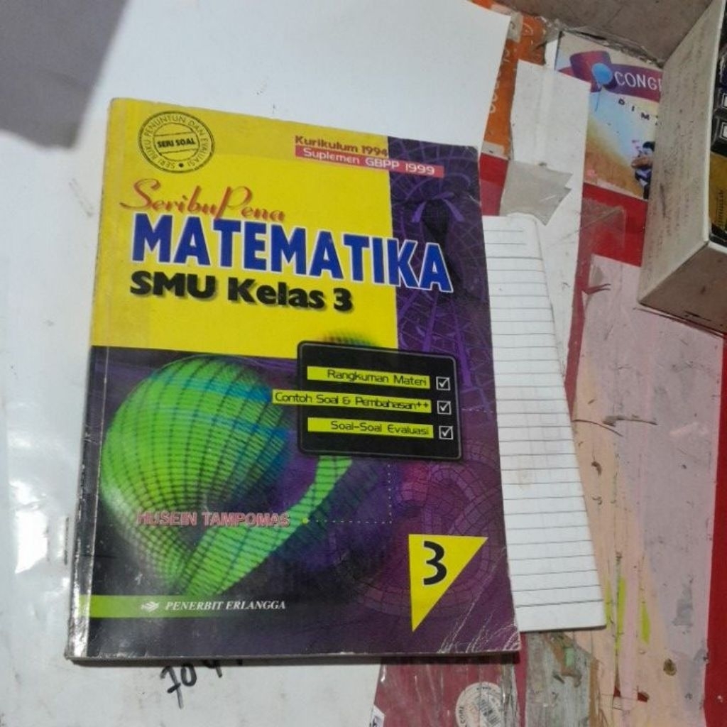 BUKU SERIBU PENA MATEMATIKA SMA KELAS 3 KURIKULUM 1994 PENERBIT ERLANGGA