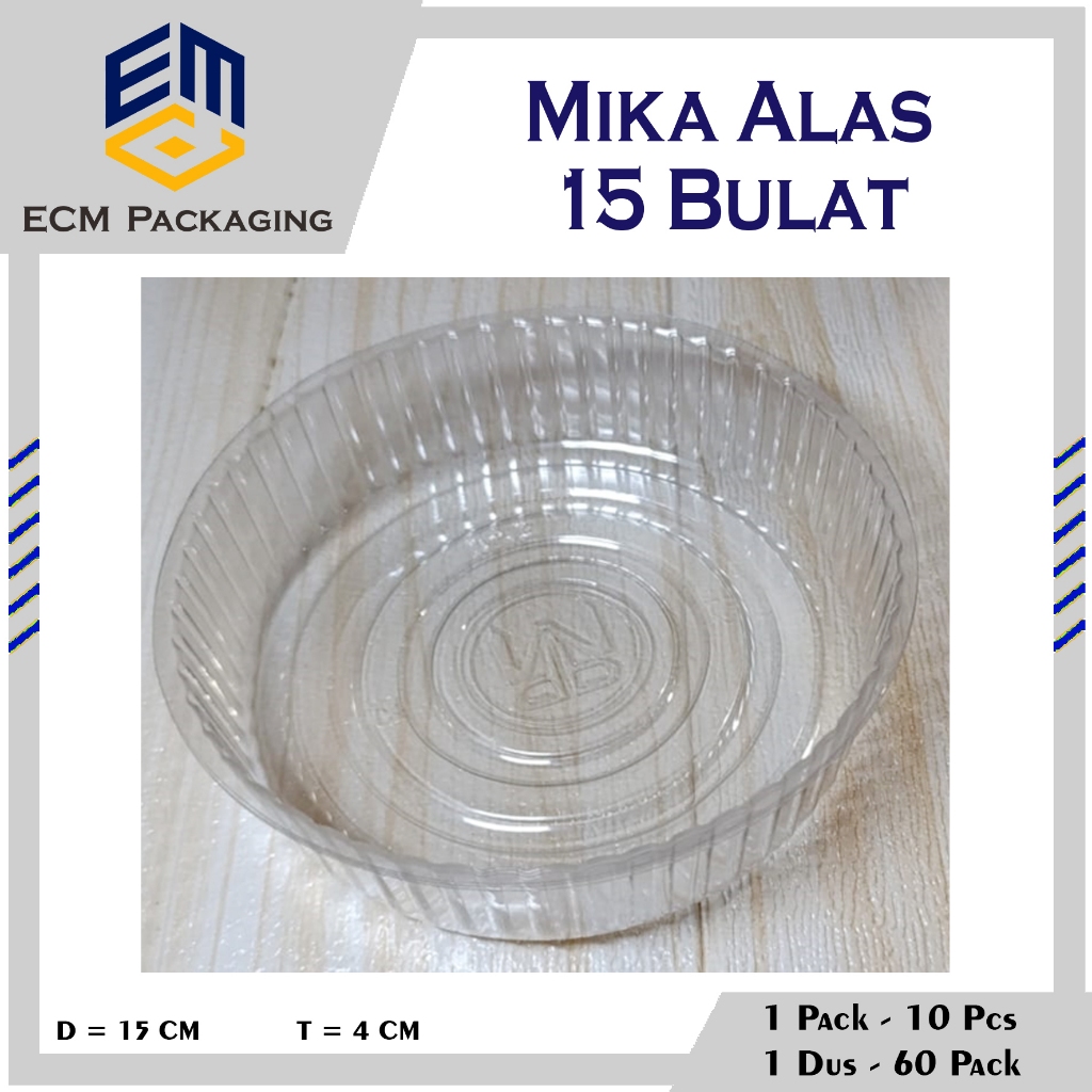 10PCS MIKA ALAS PUDING 15 BULAT | MIKA ALAS KUE | MIKA TATAKAN PUDDING