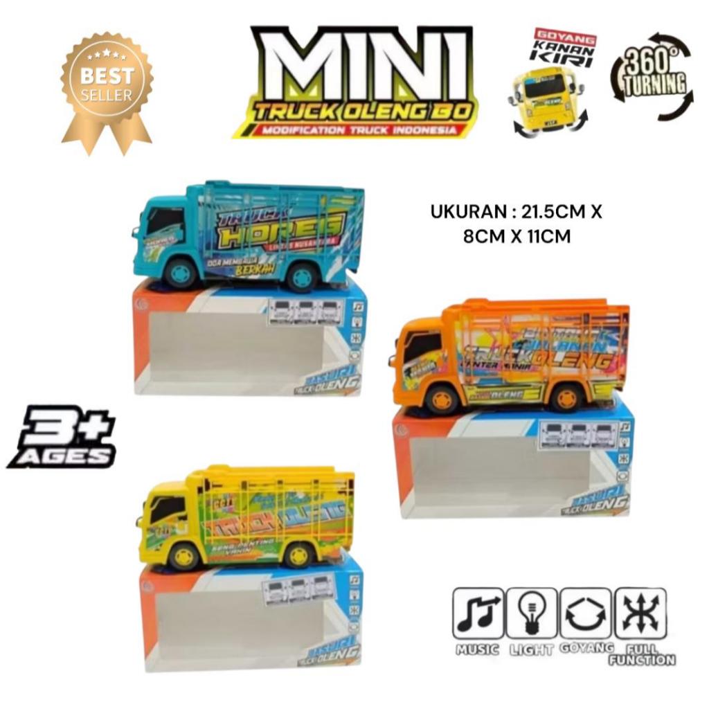 Mainan Anak MINI TRUCK OLENG BO JSP T-01 Telolet Basuri Ada Lampu dan Suara / Mainan Truk Oleng Terb