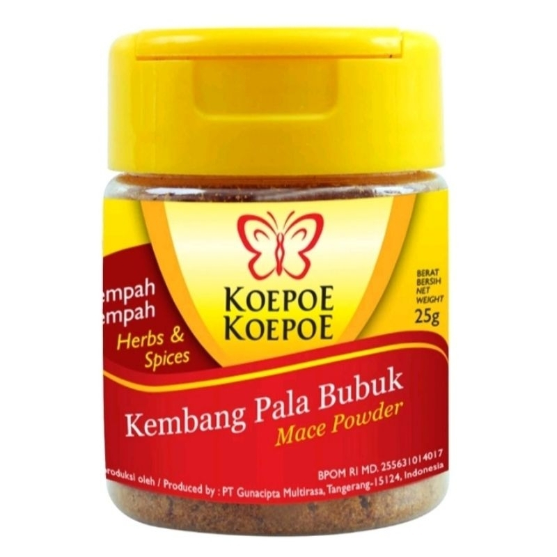 

[oddsolshop] pekanbaru/Koepoe Koepoe Kembang Pala Bubuk 25GR Mace Powder Bumbu Masak