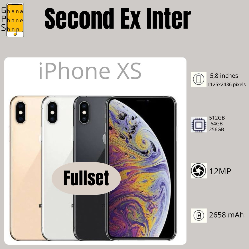 IP XS 64GB 256GB Second Original Ex Inter