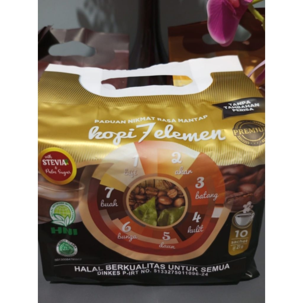 

Kopi 7 Elemen PREMIUM HNI HPAI kopi kesehatan cita rasa Indonesia,plus gula palm yang menyehatkan.