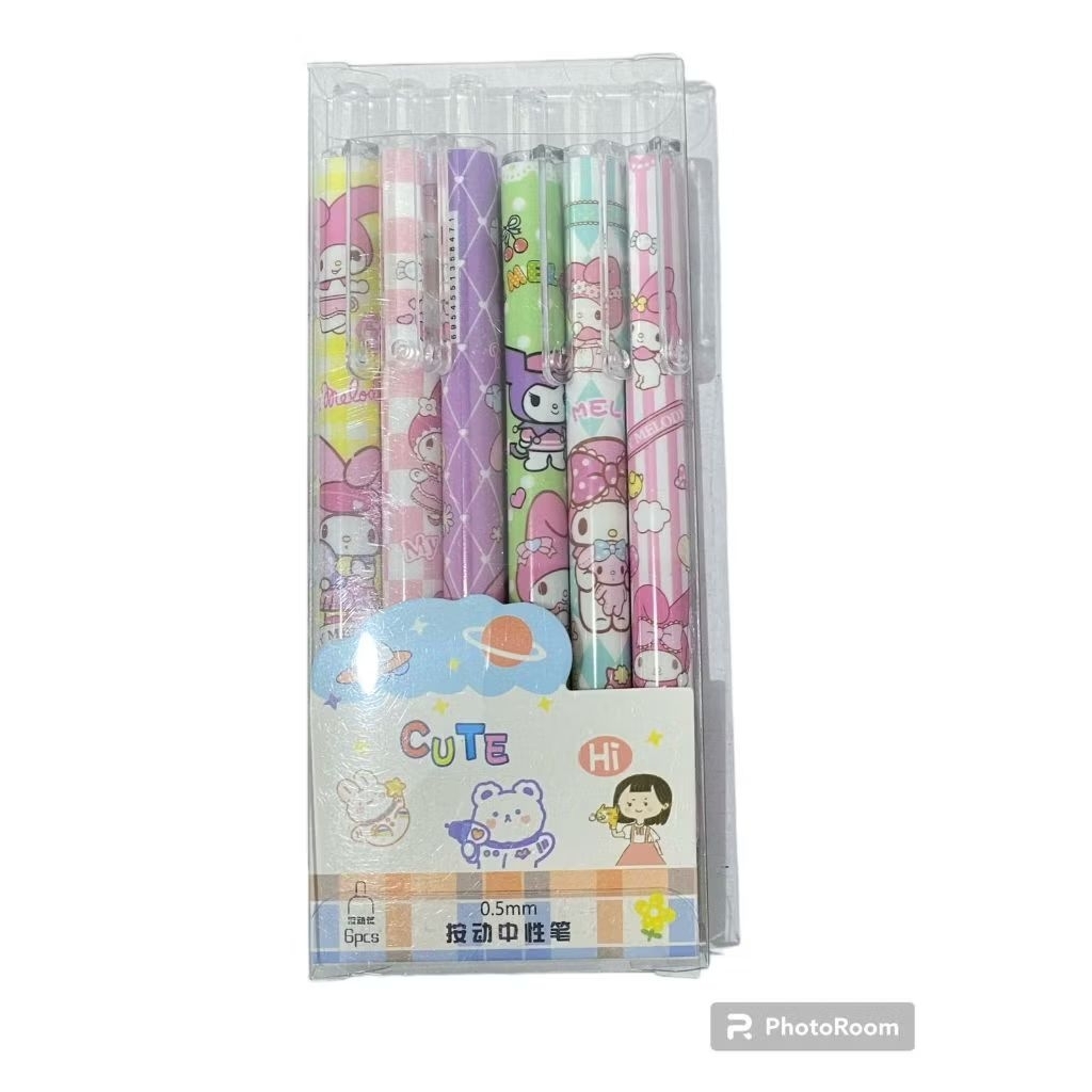 

Ecer Pulpen Gel 0.5mm Pen Bolpoin Tinta Gel Cair Model Cetekan Pena Aesthetic