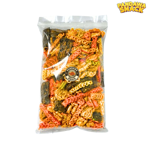 

Kerupuk Seblak Campur Mix Bumbu Kacang Pedas 500gr Lotek