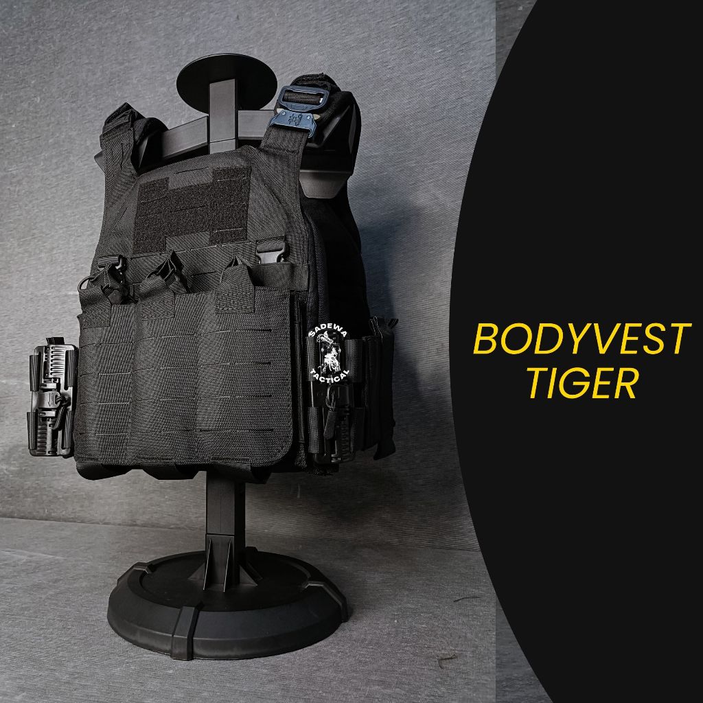 Bodyvest / Rompi Anti Peluru / Bodyvest Tactical Bodyvest Halo Devgru Laser-cut molle system Hitam H