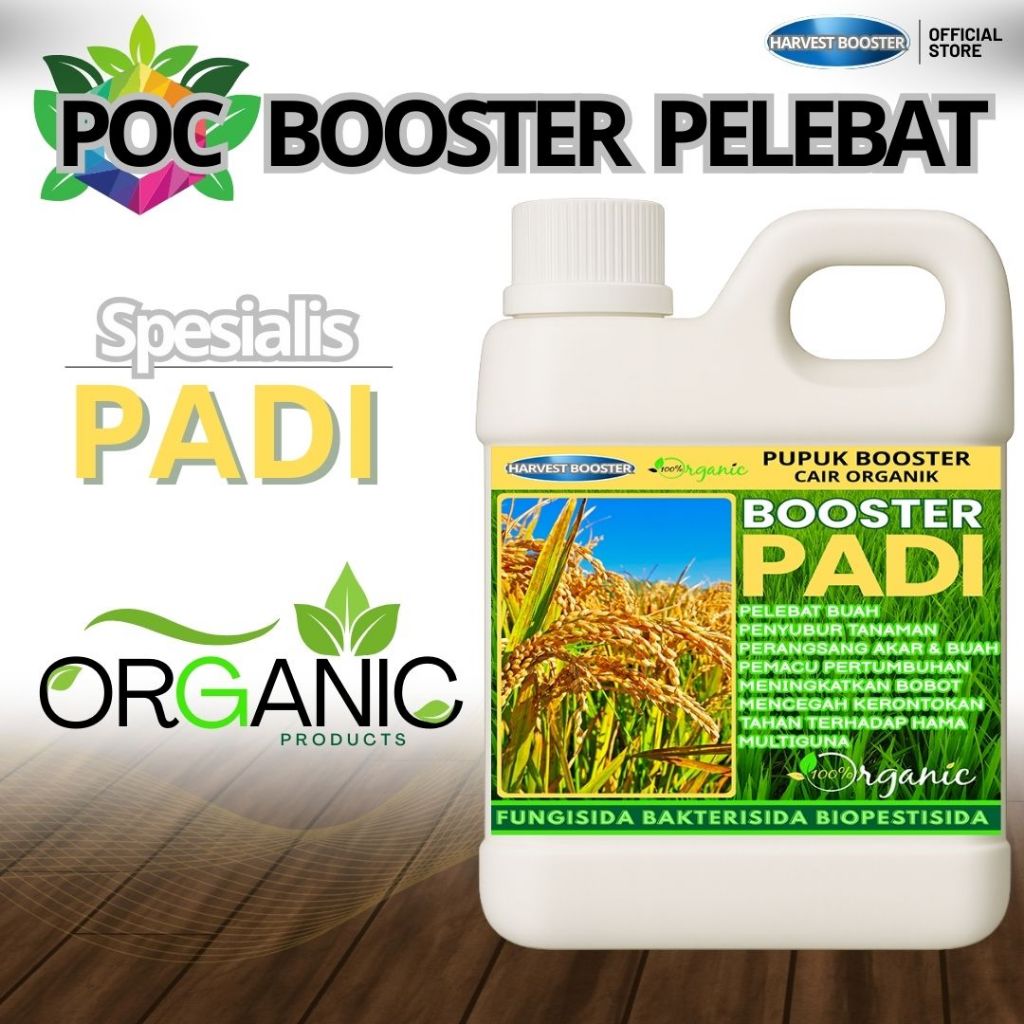 Pupuk Padi POC cair Booster Pelebat padi POC booster organik Multiguna Fungisida Bakterisida Biopest
