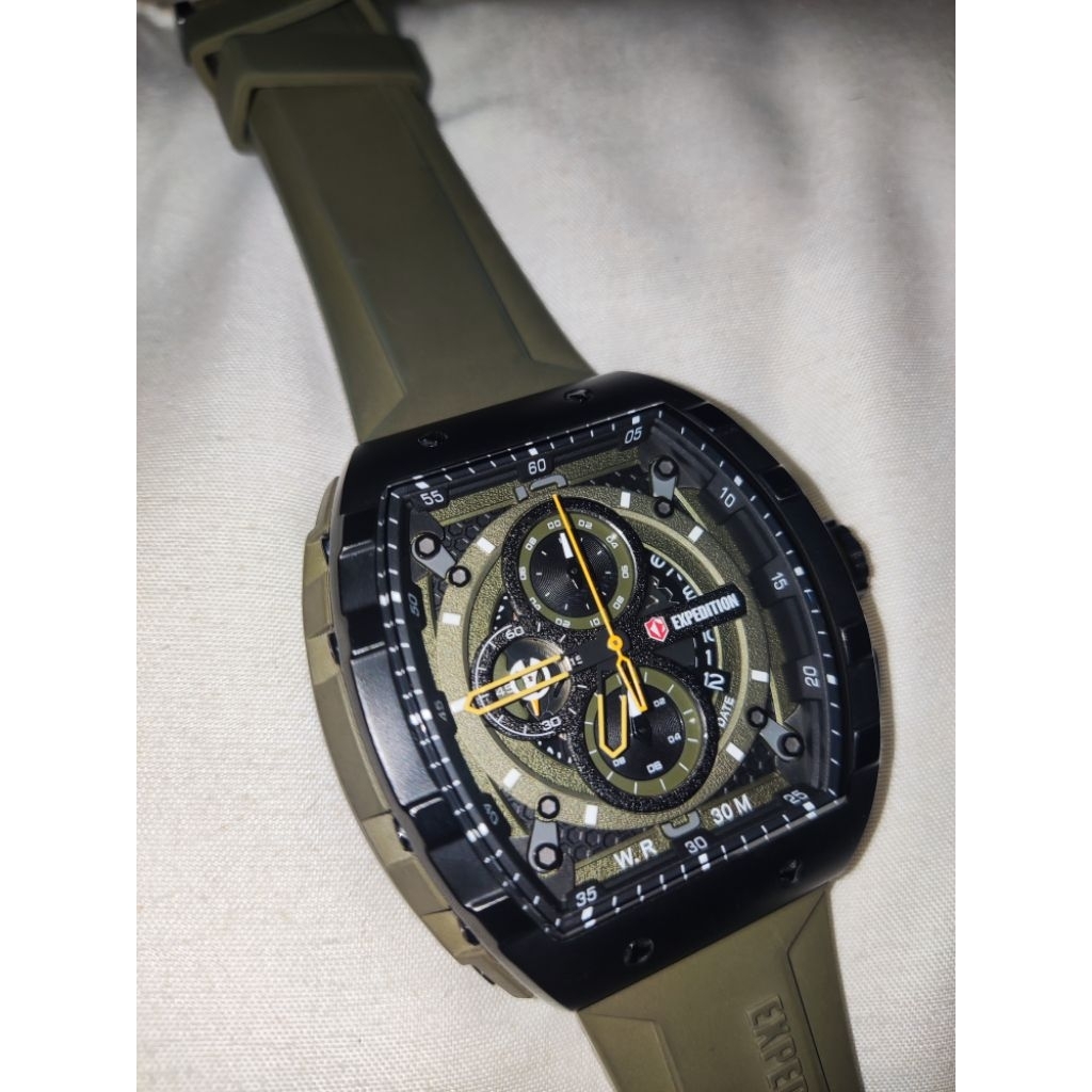JAM TANGAN EXPEDITION E6782 RUBBER - Hijau Army