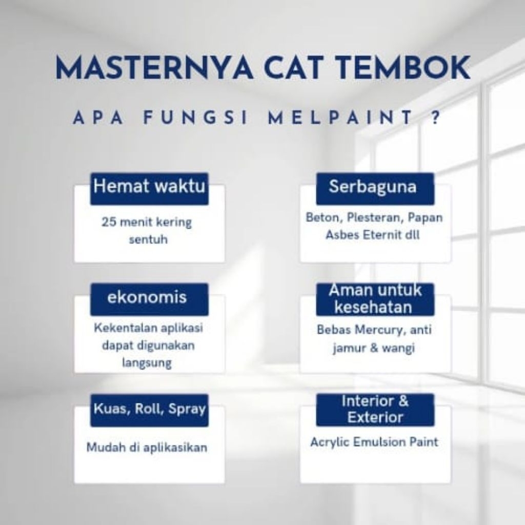 Cat Tembok Meltpaint Weatherproof (Premium)