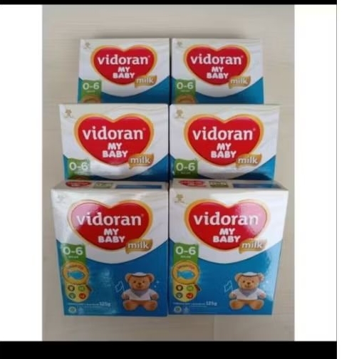 SUSU VIDORAN MY BABY UNTUK ANAK USIA 0-6 BULAN BERAT 125 GRAM (6PCS)