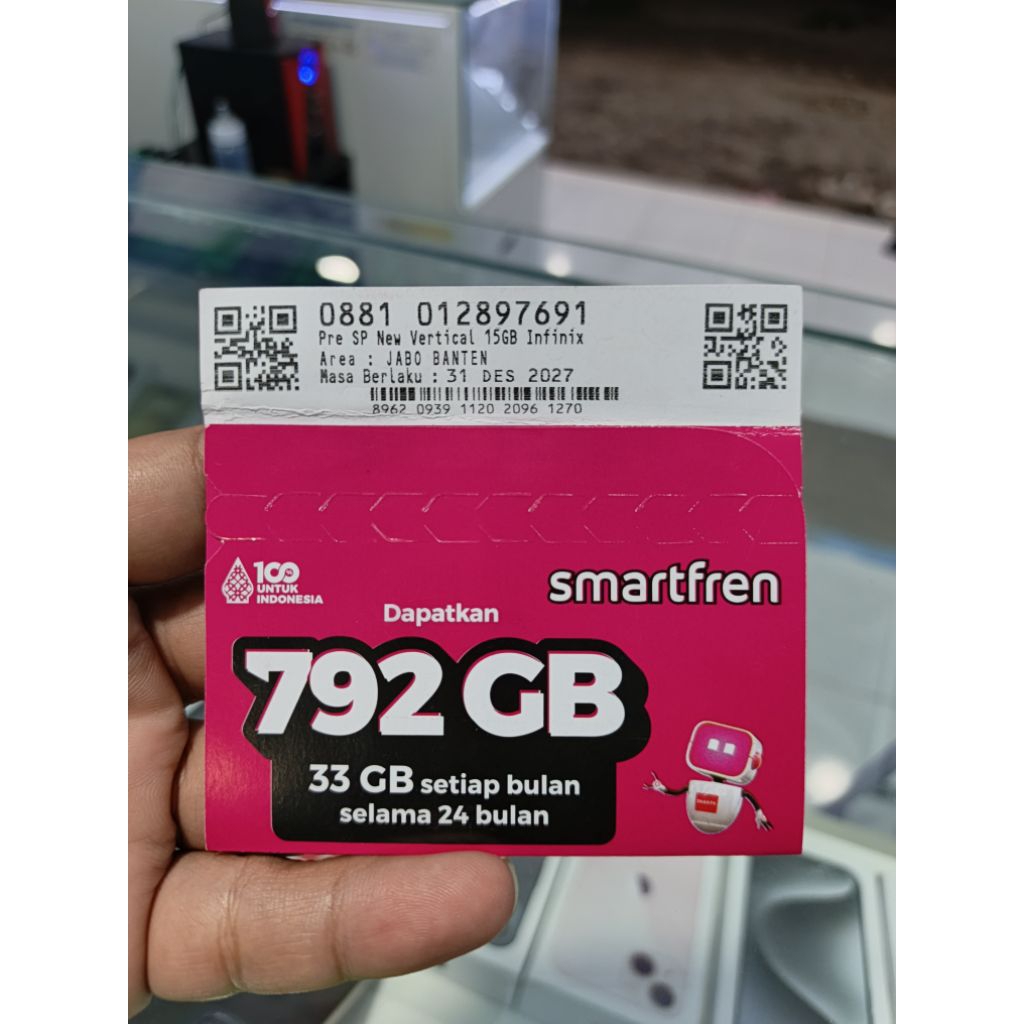 kartu perdana smartfren 792 gb aktif 2 tahun bonus 33gb/bulan
