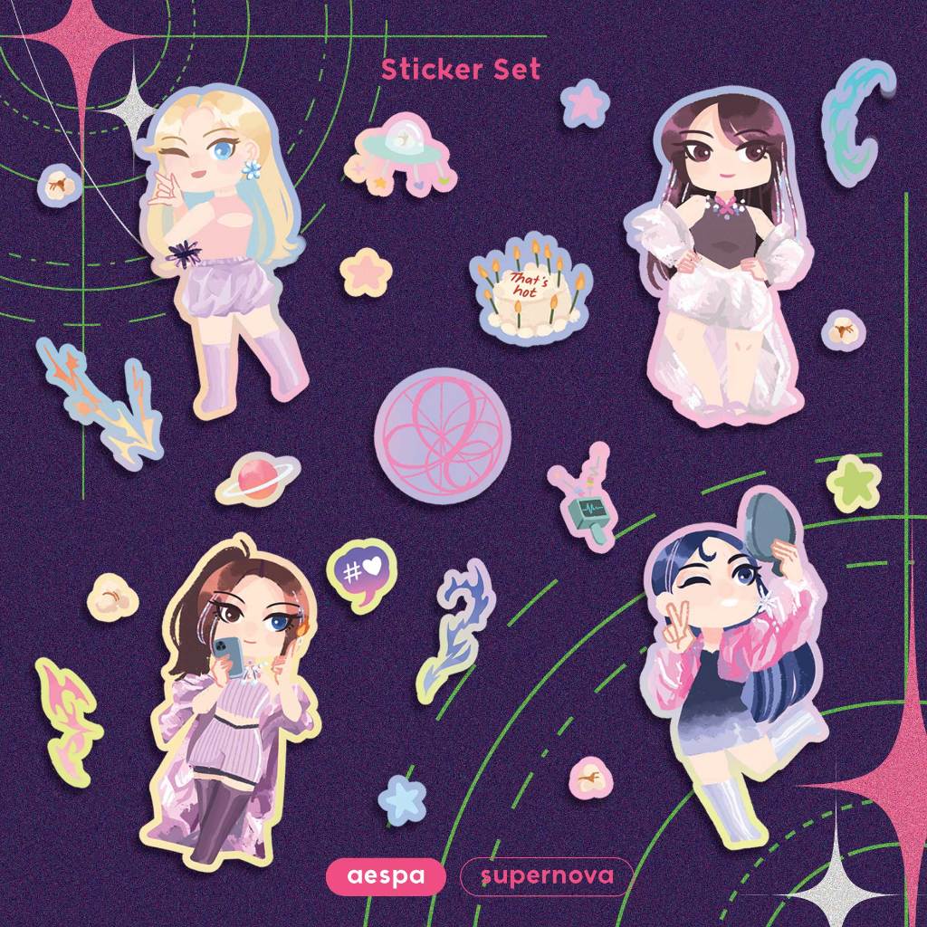 

[IVE, aespa, New Jeans, Le Sserafim] Kpop Girl Group Diecut for Journaling