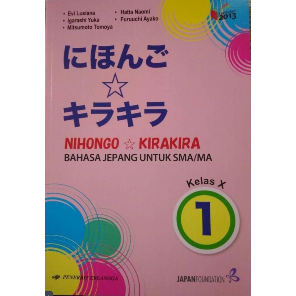BEKAS NIHONGO KIRAKIRA BAHASA JEPANG UNTUK SMA/MA KELAS X