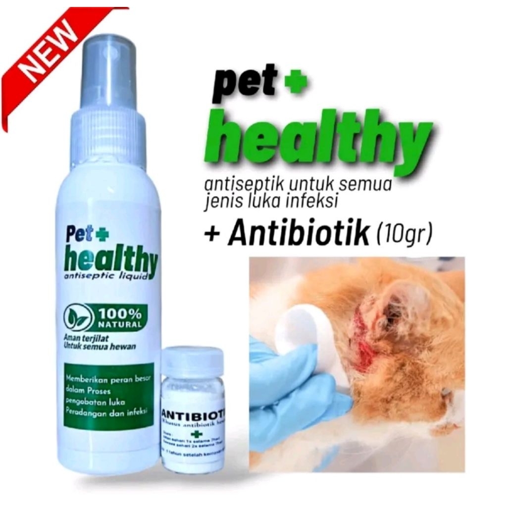 Obat Luka Kucing Sariawan Abses Infeksi Kucing Anjing + Antibiotik PETCARE MEDICAT