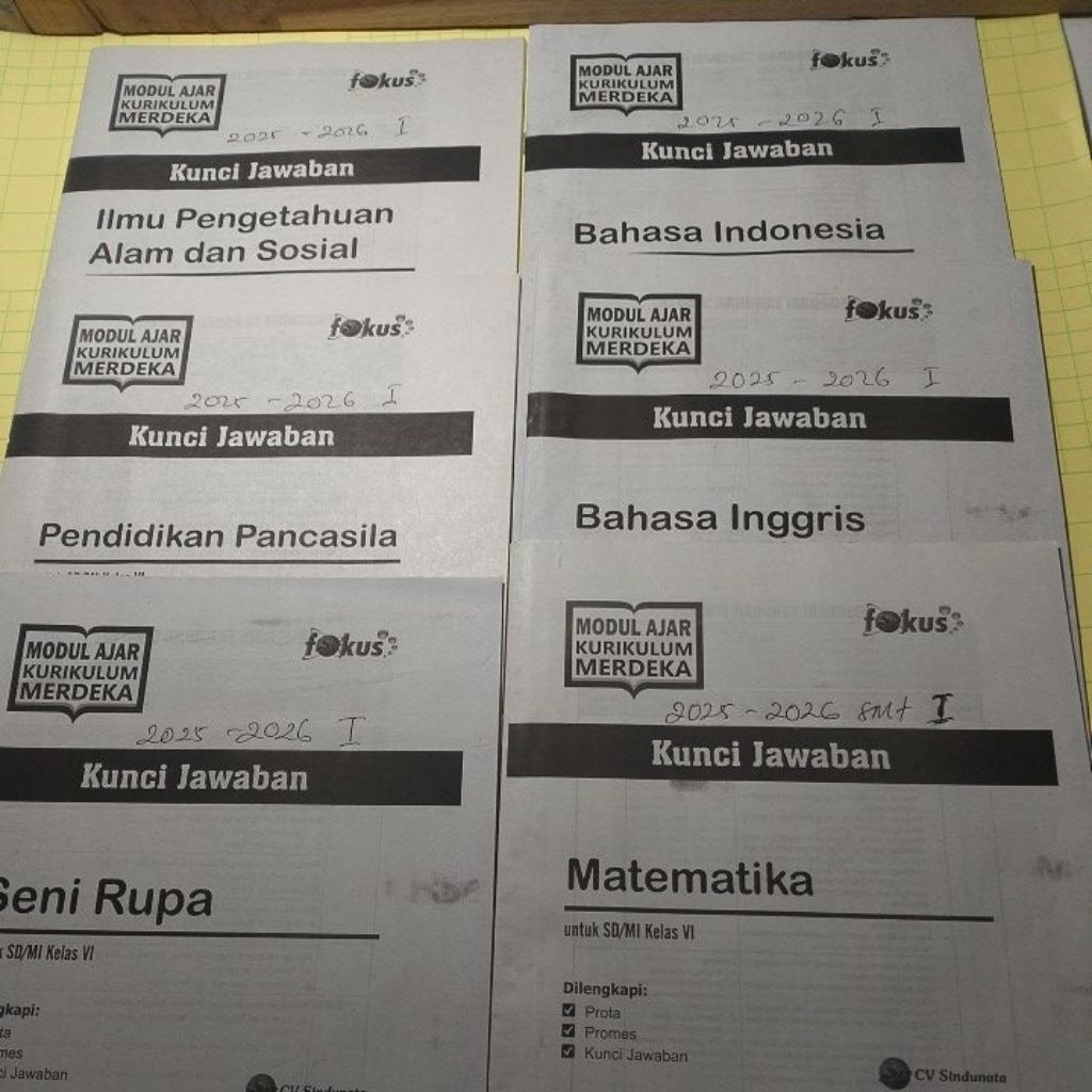 kunci jawaban LKS fokus kelas 6 tahun 2025-2026 semester 1