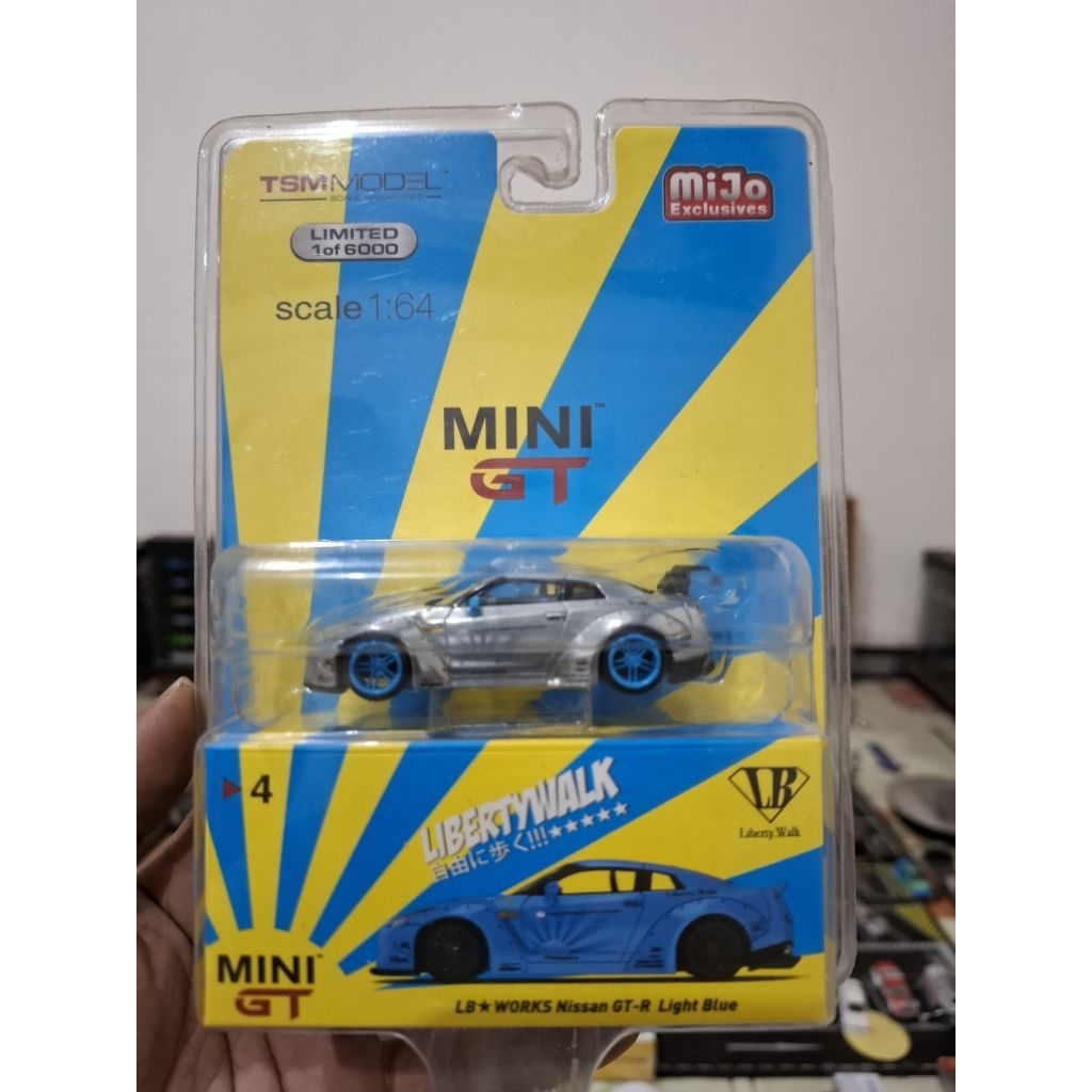 Mini GT 04 Fake Chase LB Work Nissan GTR R35 Light Blue