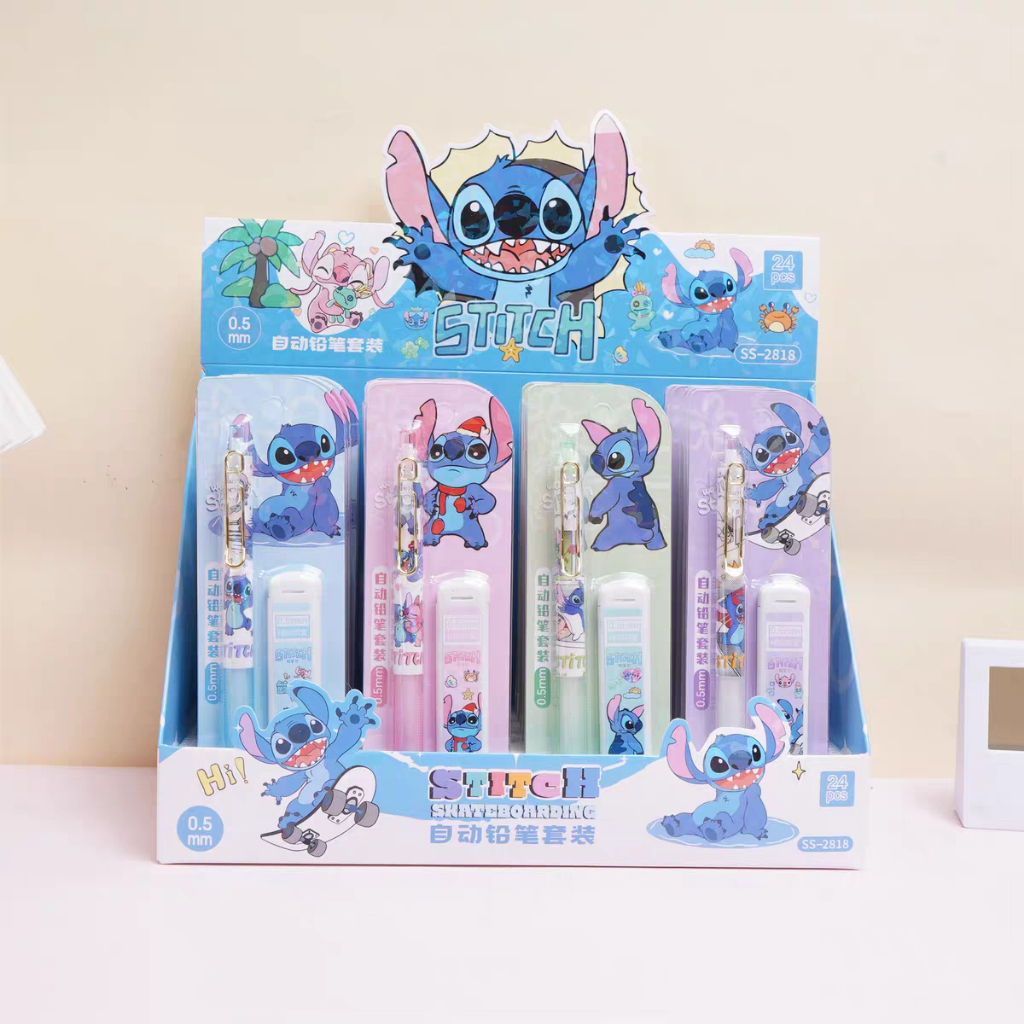 

Pensil Set Stitch 2in1 Pensil dan Refil / Mechanical Pensil Set Refill Lilo Stitch