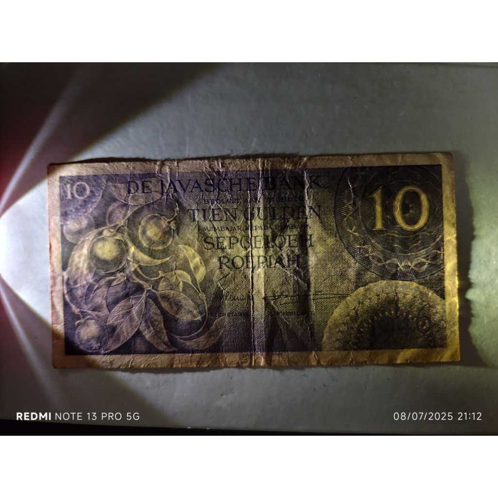 uang kuno 10 Gulden Federal 1946 sesuai foto