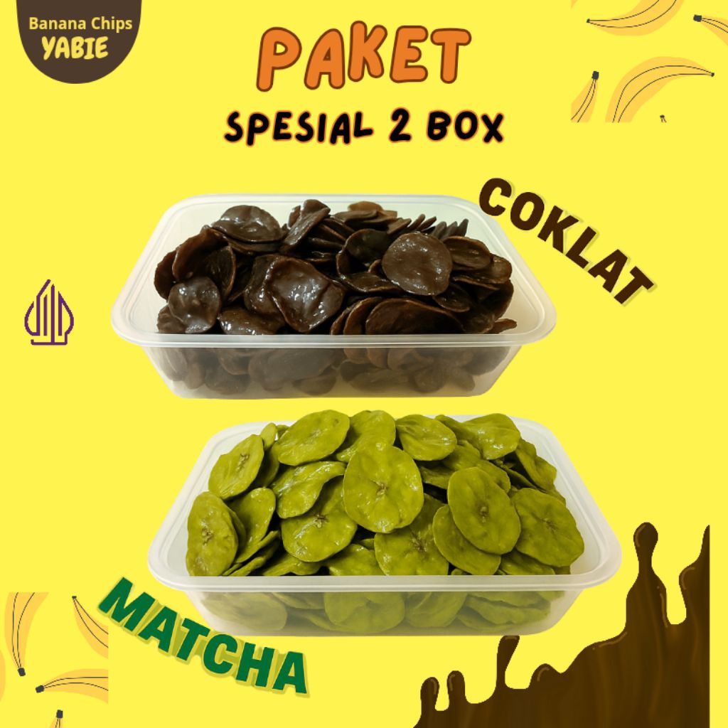 

Keripik Pisang Coklat Lumer 2 rasa/ dua varian rasa