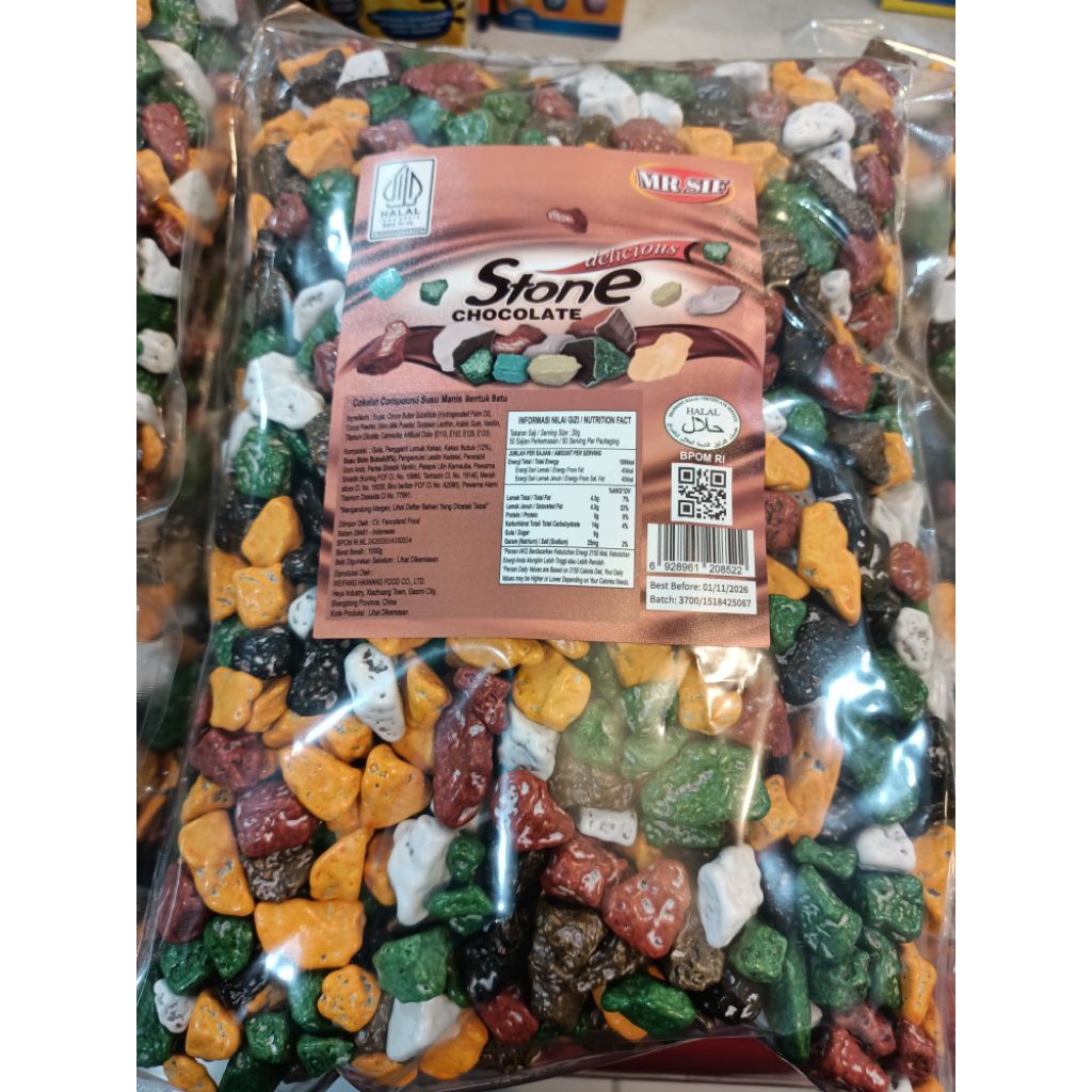 

Cokelat Kerikil Cokil Arab Mr. SIF 1kg Oleh Oleh Haji Umroh