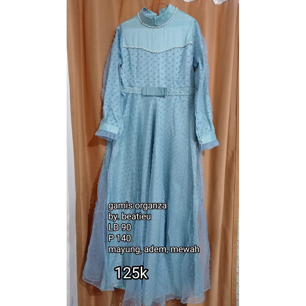 preloved gamis organza premium