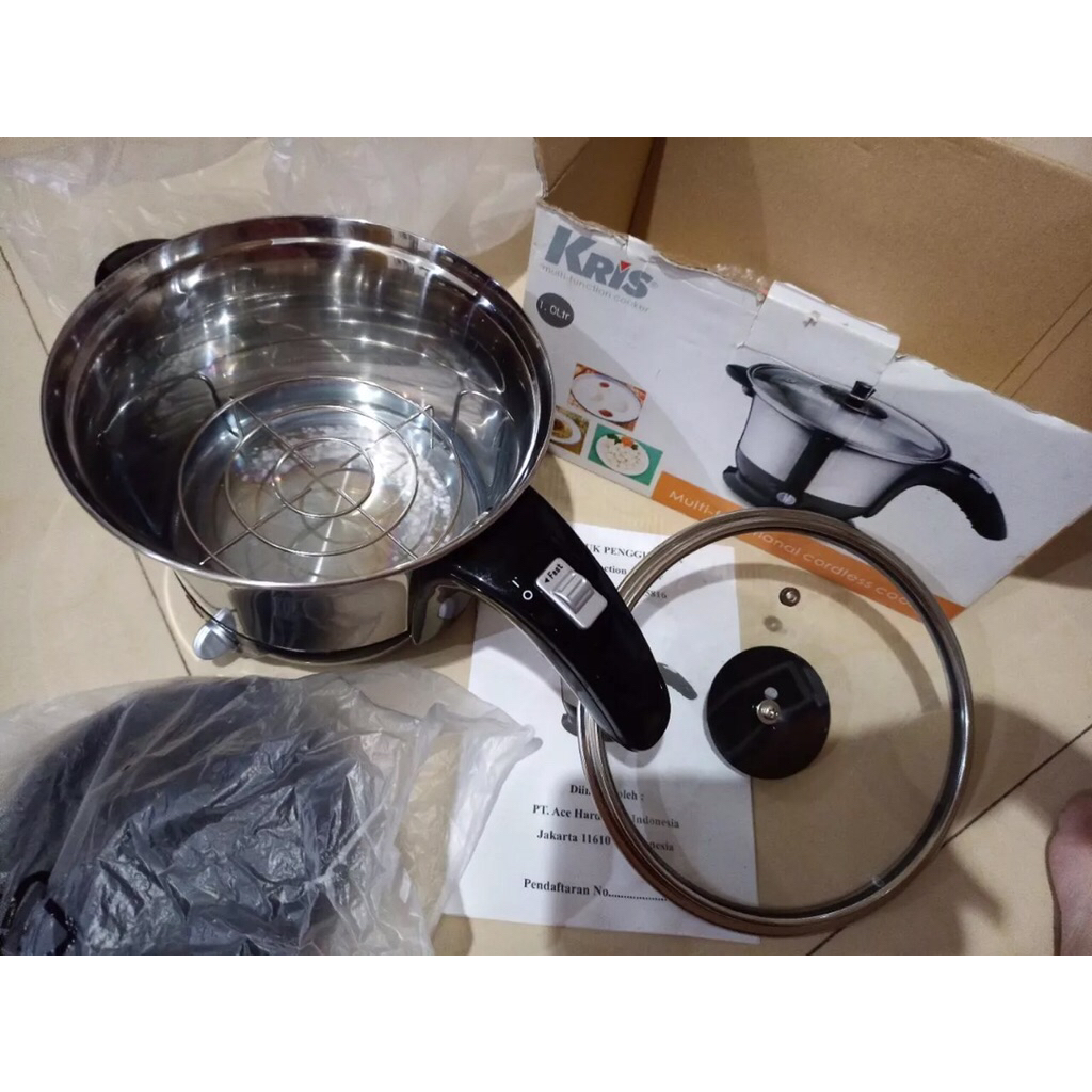 panci listrik portable merk Kris