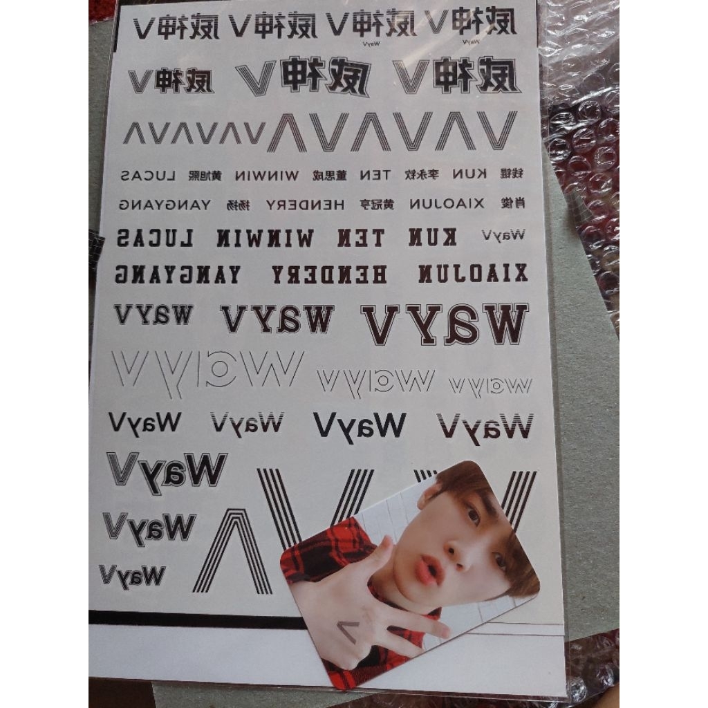 Kun Tatto Sticker Take Off WayV