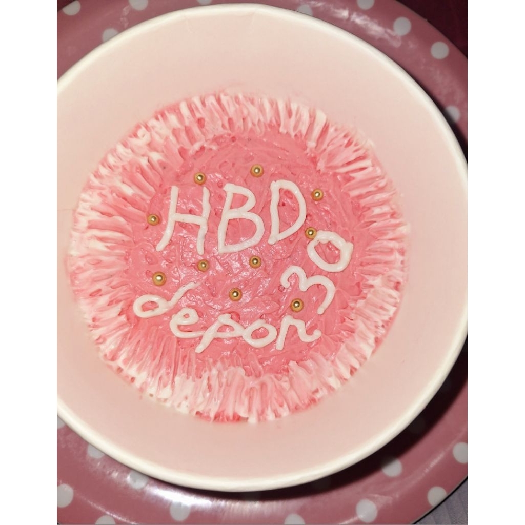 

kue ulang tahun CAKE BOWL Homemade