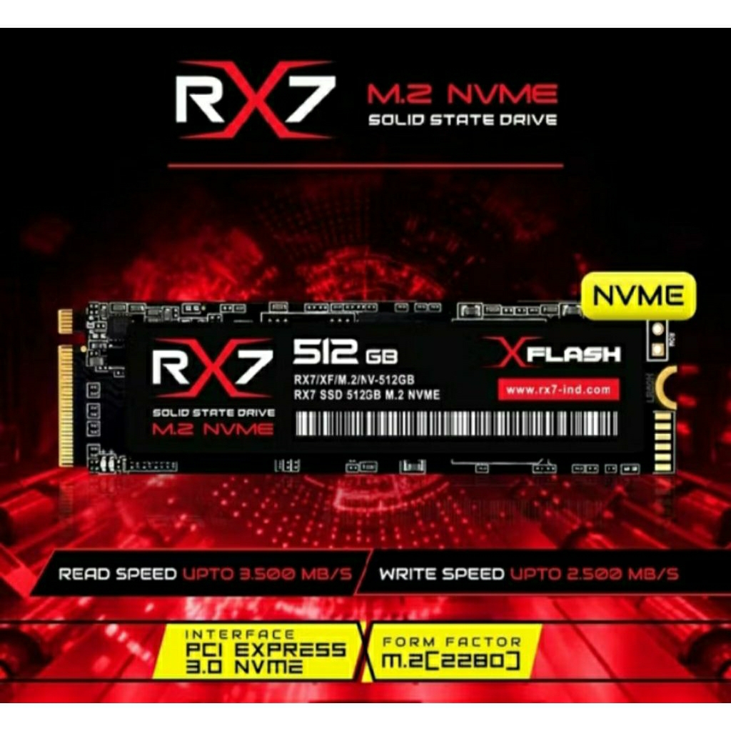 SSD NVME RX7 512gb Best Quality