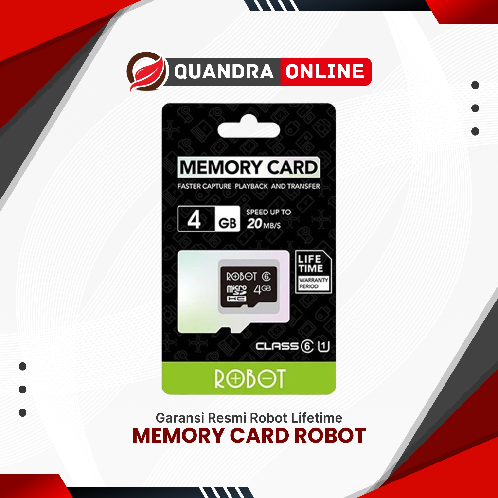 MEMORY CARD | ROBOT MicroSD 4GB Original Micro SD MMC Kartu Memory HP