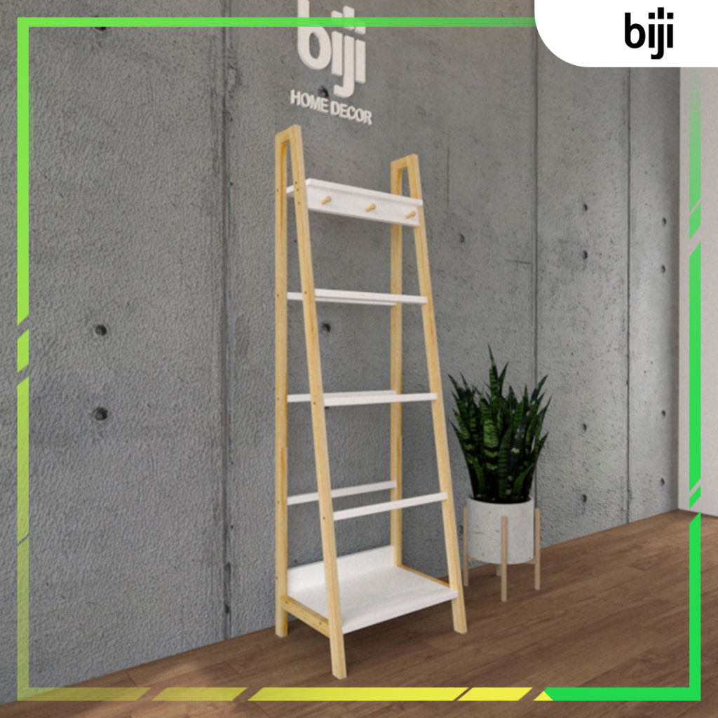 [BIJI] Rak Mukena Minimalis 6 Palang - Rak Sajadah - Gantungan Mukena dan Sajadah