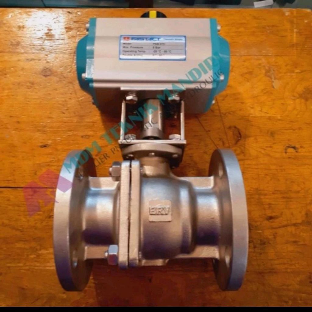 actuator pneumatic ball Valve flange 2,5 inch stainless steel