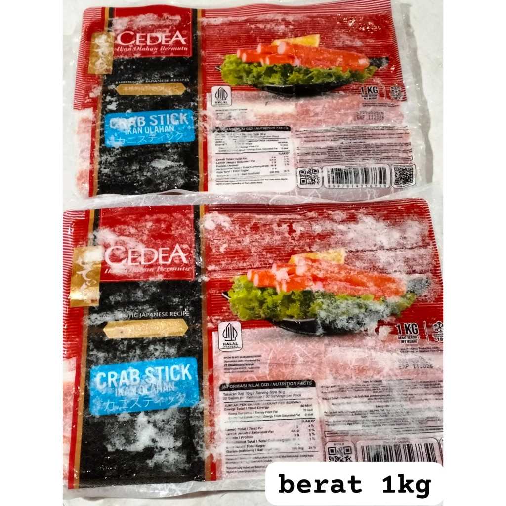 

Cedea Crab Stick 1kg – Olahan Seafood Frozen Food Terlaris
