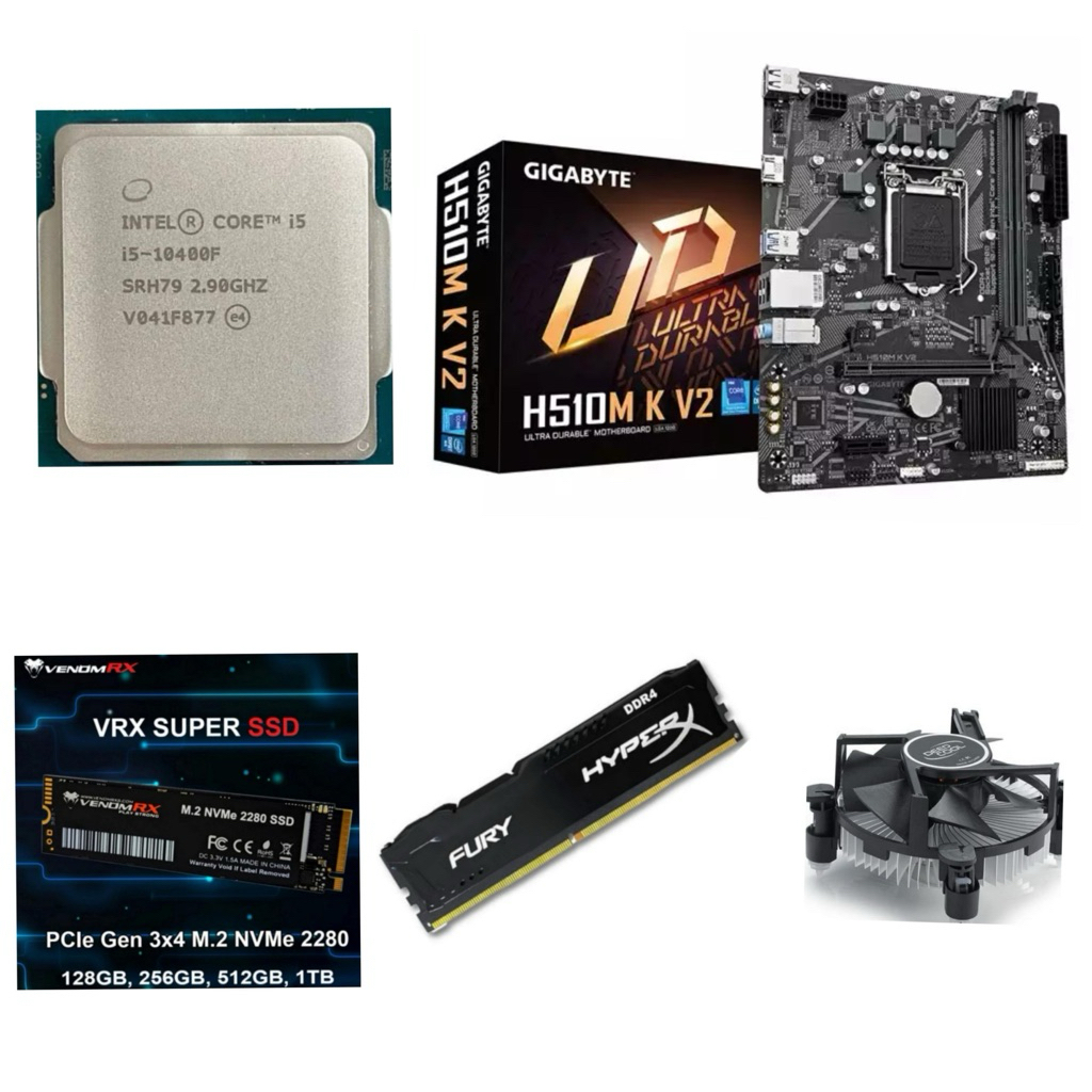 Paket Processor Intel Core i5 10400 / i5 10400F LGA 1200 Gen 10 DDR4 NVME