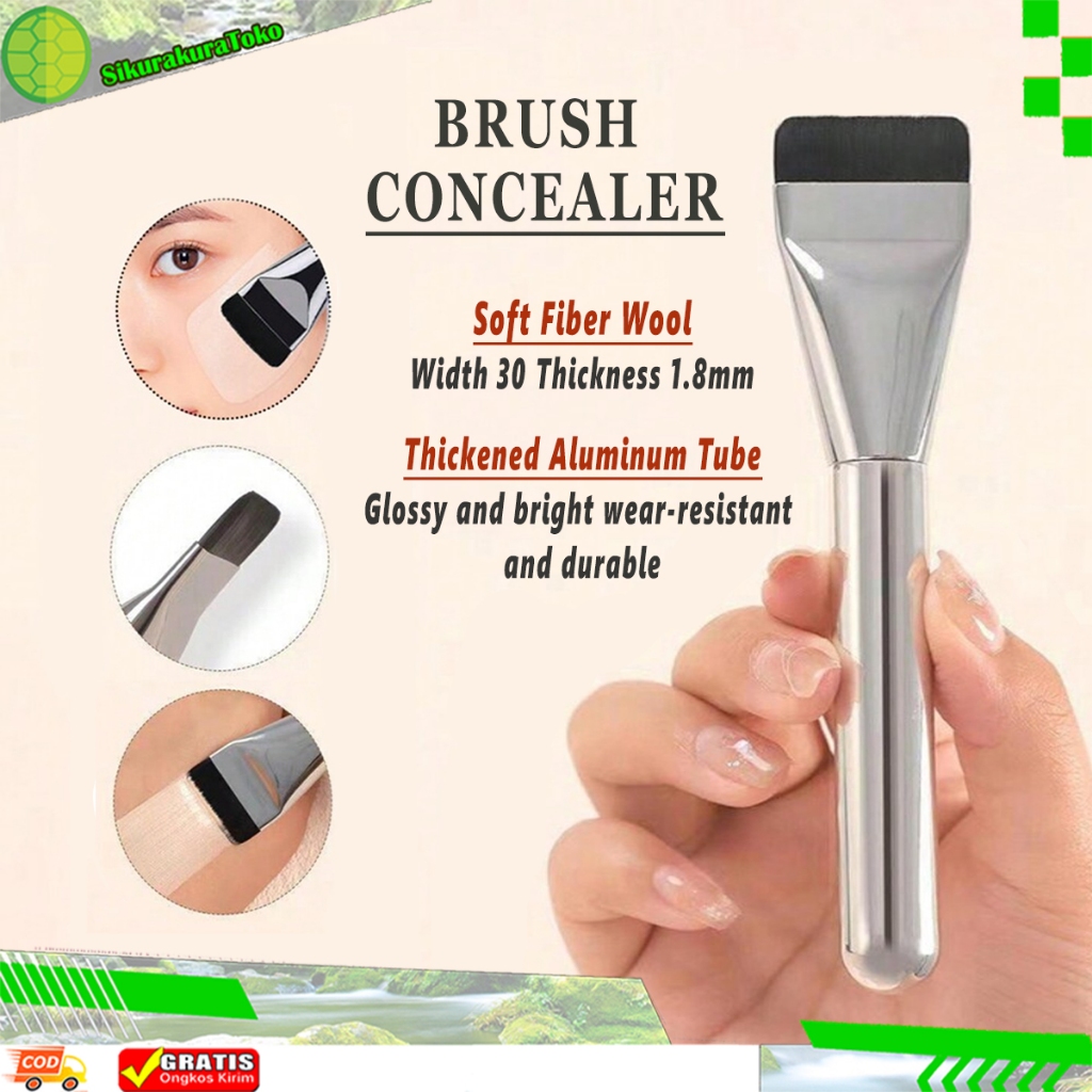 (skr) Kuas Masker Blend Concealer Alas Foundation brush blanding hasil rata makeup lebih flawless se