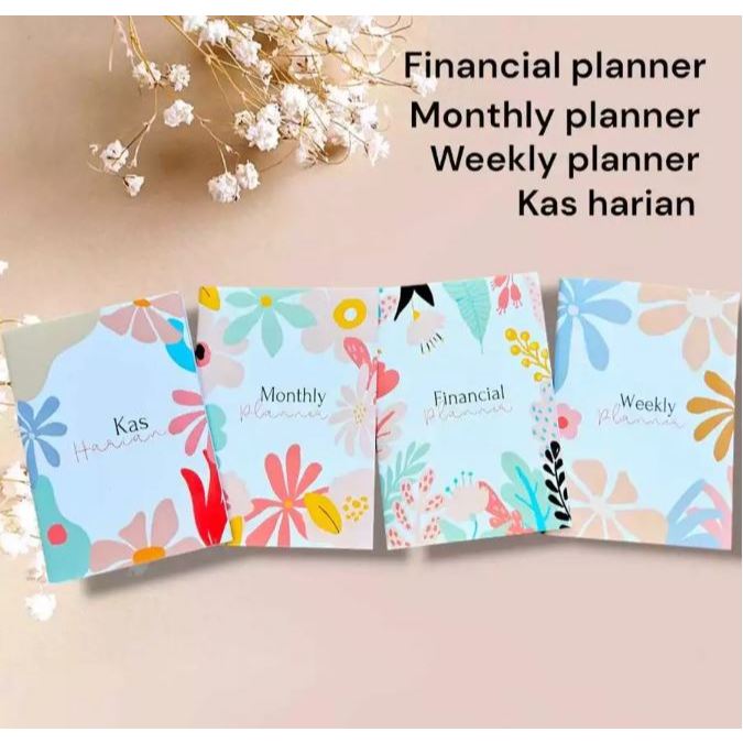

(skn) Buku Kas Harian Financial Planner / buku monthly planner / buku weekly planner rencana keuangan pemasukan pengeluaran